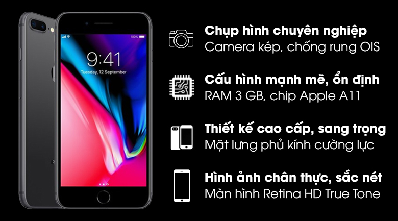 Điện thoại iPhone 8 Plus 128GB